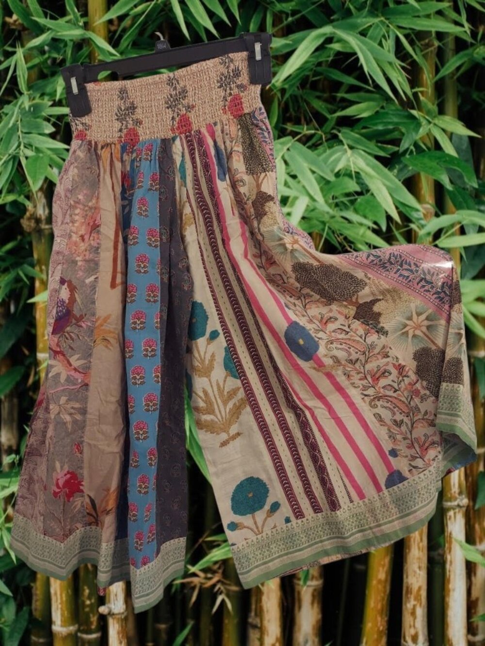 FREE SHIPPING!  NWT Cotton Wide Leg Patchwork Traveler Lounge Pants-Size X-Small